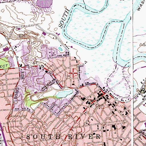 Topographic Map of Saint Stephen's Roman Catholic Church, NJ