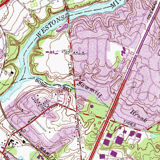 Topographic Map of Chinese Evangel Mission Church, NJ