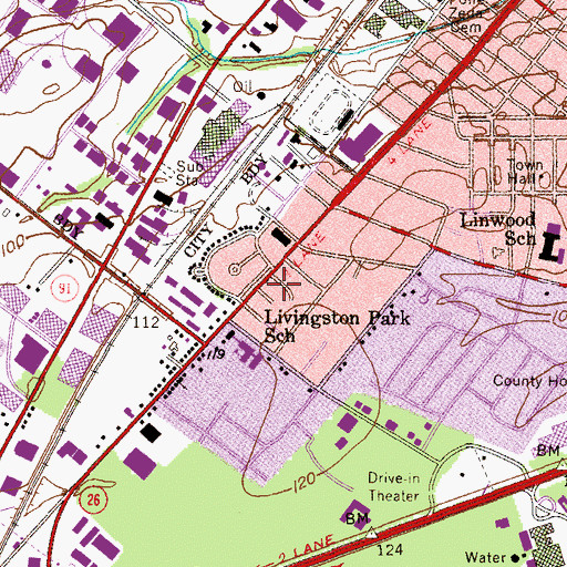 Topographic Map of Metropolitan Community Church, NJ