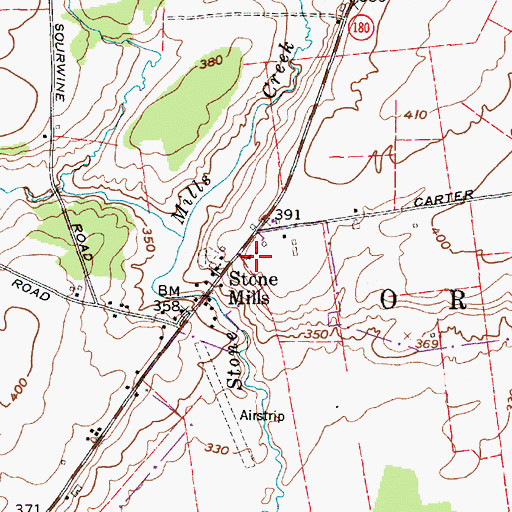 Topographic Map of School Number 3 (historical), NY