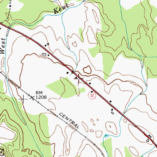 Topographic Map of School Number 16 (historical), NY
