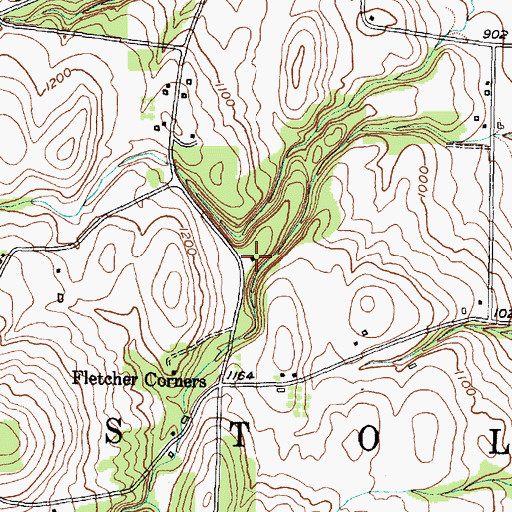 Topographic Map of School Number 10 (historical), NY