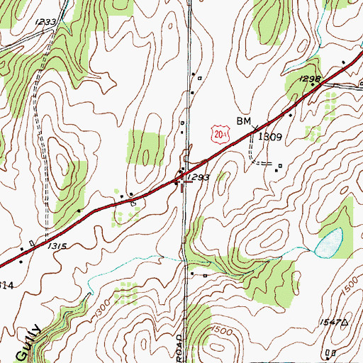 Topographic Map of School Number 5 (historical), NY
