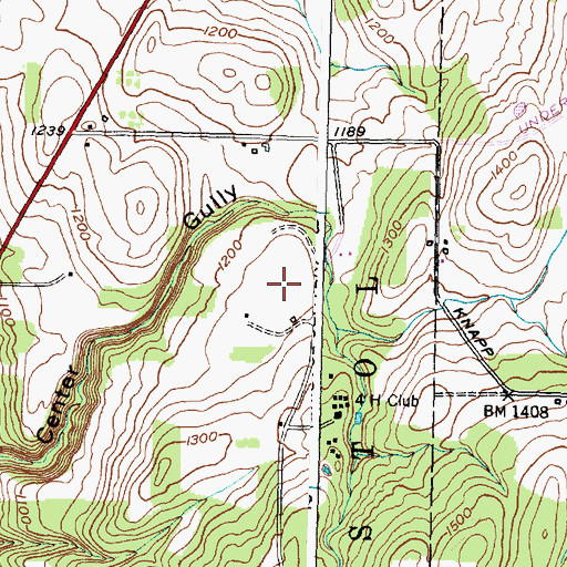 Topographic Map of Ontario County Fair Grounds (historical), NY