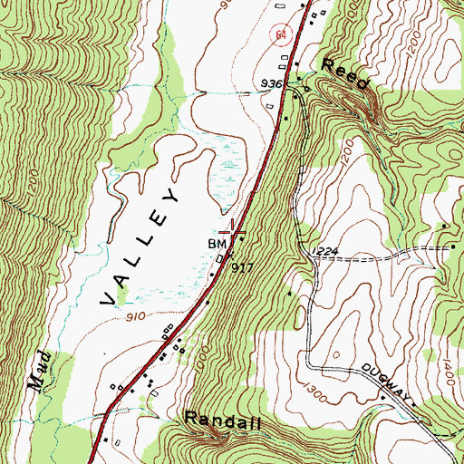 Topographic Map of School Number 12 (historical), NY