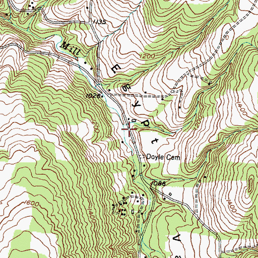 Topographic Map of School Number 8 (historical), NY