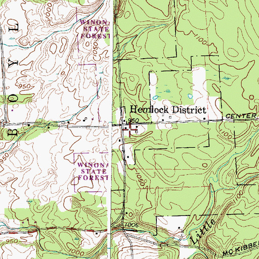 Topographic Map of School Number 4 (historical), NY