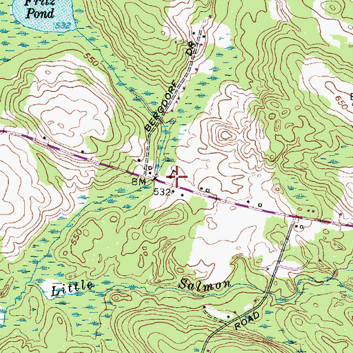 Topographic Map of School Number 2 (historical), NY