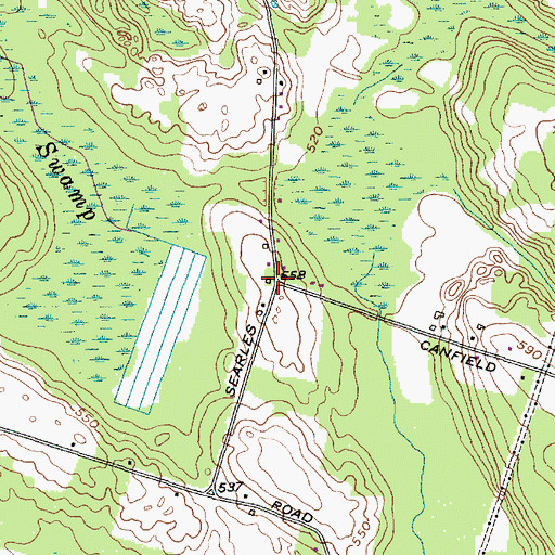 Topographic Map of School Number 4 (historical), NY