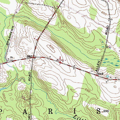 Topographic Map of School Number 6 (historical), NY