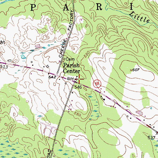 Topographic Map of School Number 10 (historical), NY