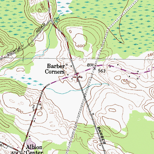 Topographic Map of School Number 10 (historical), NY