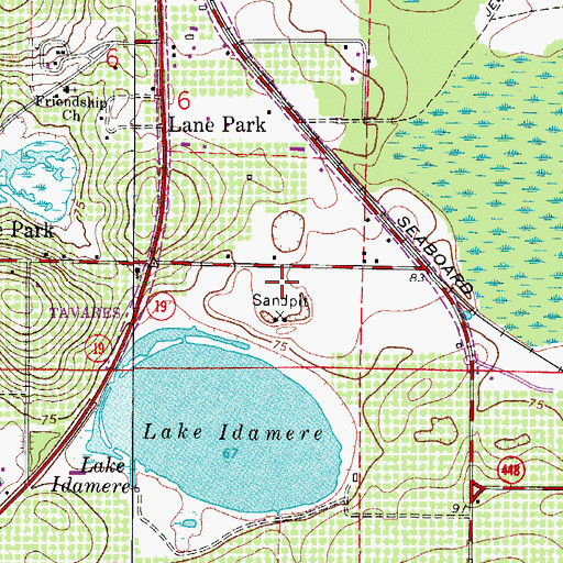 Topographic Map of Lake Tech Institute of Public Safety, FL