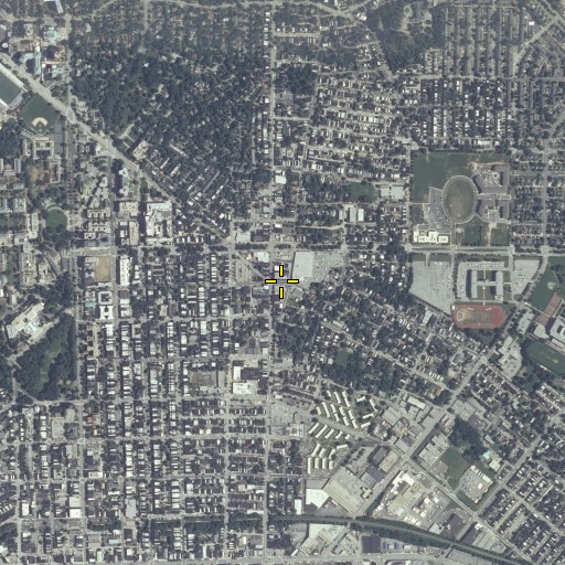 Aerial/Satellite Image of Baltimore Fire Station 7, MD