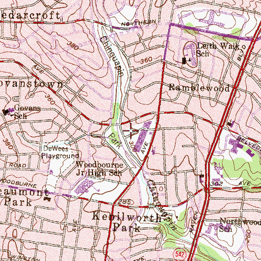 Topographic Map of Baltimore City Fire Station 8, MD
