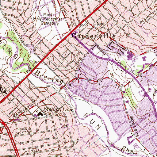 Topographic Map of Baltimore City Fire Station 13, MD