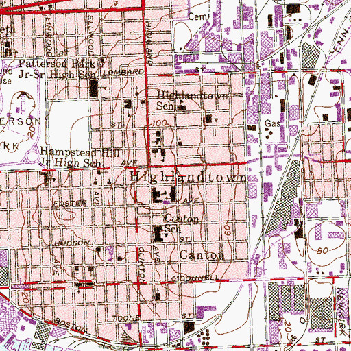 Topographic Map of Baltimore City Fire Station 30, MD
