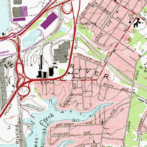 Topographic Map of First Christian Church, MD