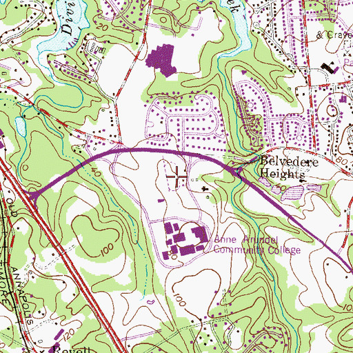 Topographic Map of Siegert Field, MD