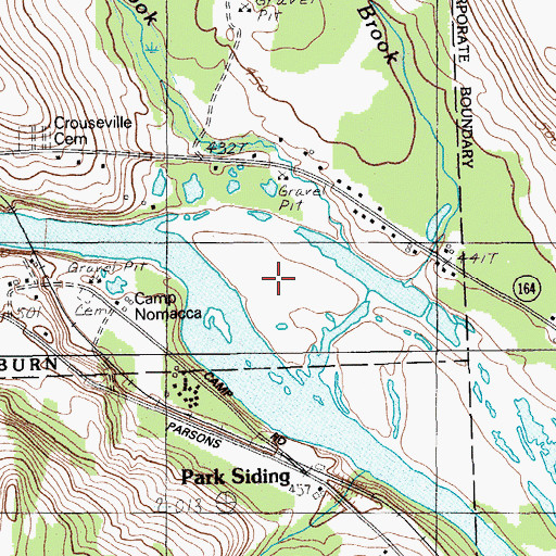 Topographic Map of Churchill Island, ME
