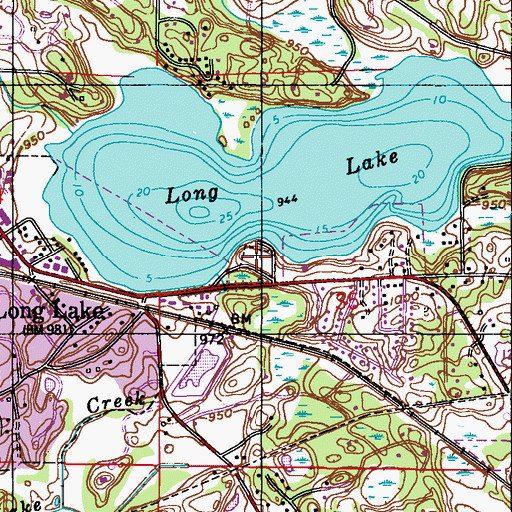 Topographic Map of Union Cemetery, MN