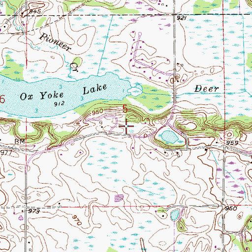Topographic Map of Minnestrista Merriman Cemetery, MN