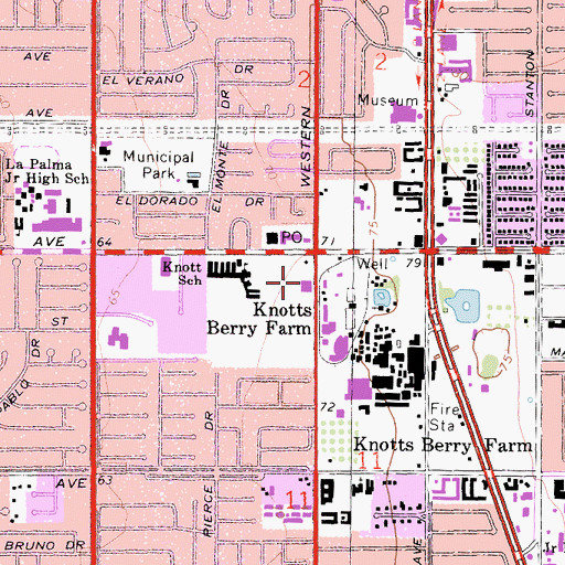 Topographic Map of Orange County Fire Authority Station 61, CA