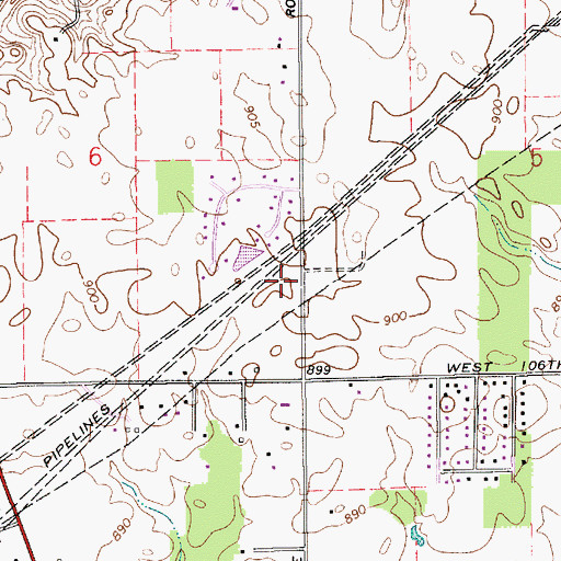 Topographic Map of Church of Jesus Christ of Latter Day Saints, IN
