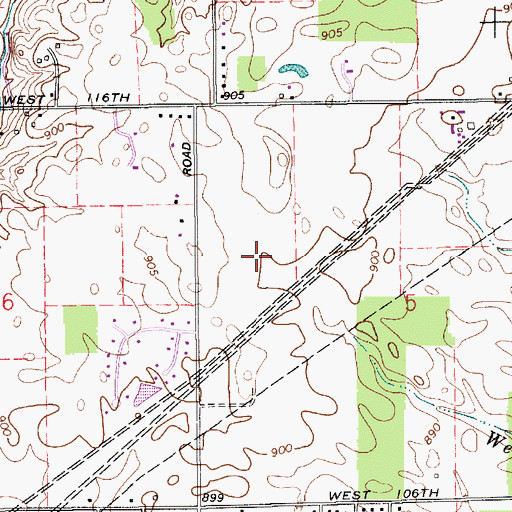 Topographic Map of Lake Ullswater, IN
