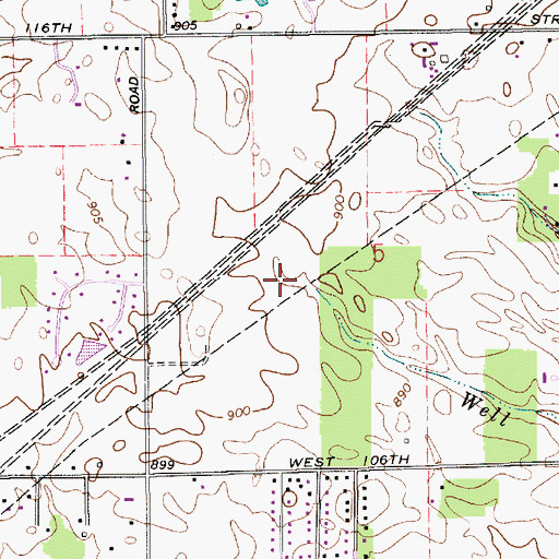 Topographic Map of Lake Windemere, IN