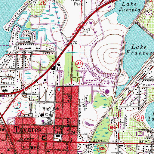 Topographic Map of Asbury Evangelical Covenant Church, FL