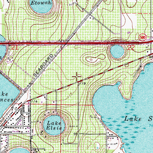 Topographic Map of Church of The Nazarene, FL