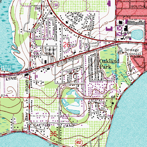 Topographic Map of Community Chapel, FL