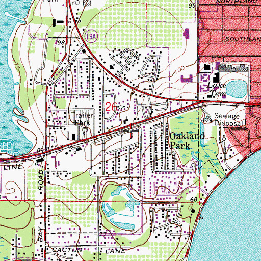 Topographic Map of Saint Philip Lutheran Church, FL