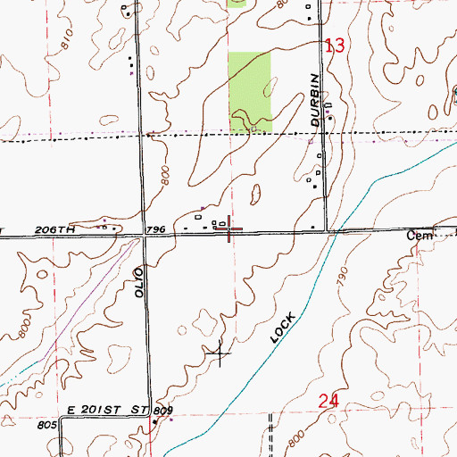 Topographic Map of School Number 2 (historical), IN