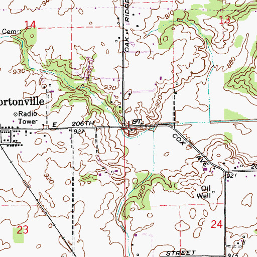 Topographic Map of School Number 2 (historical), IN