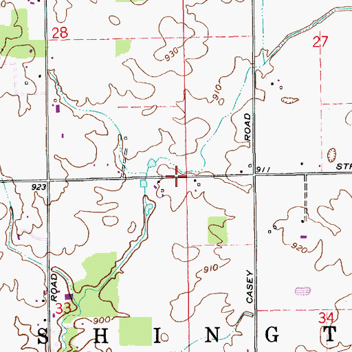 Topographic Map of School Number 6 (historical), IN