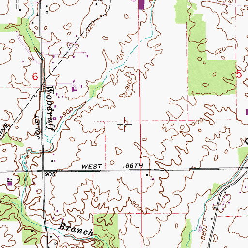 Topographic Map of School Number 12 (historical), IN