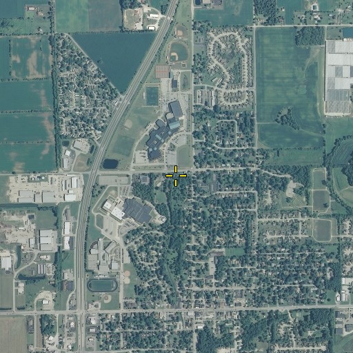 Aerial/Satellite Image of West Side Park, IN