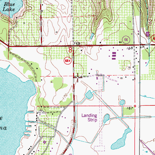 Topographic Map of Lake County Fire Rescue Station 27, FL