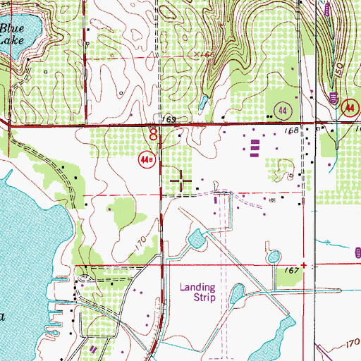 Topographic Map of New Hope Presbyterian Church PCA, FL