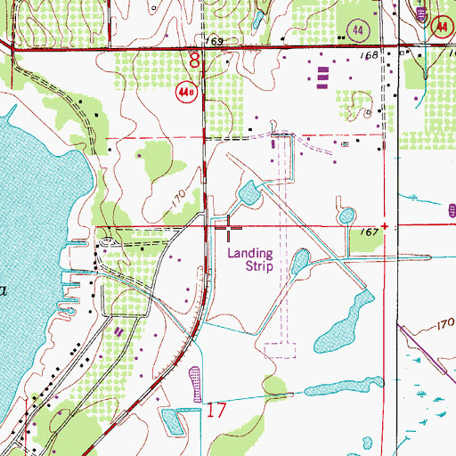 Topographic Map of Kingdom Hall of Jehovah's Witnesses, FL