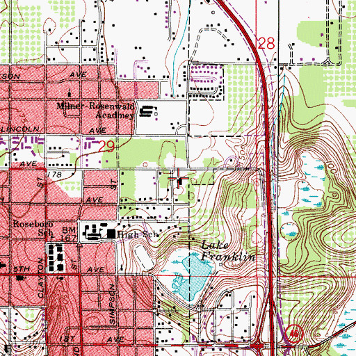 Topographic Map of Ice House Theatre, FL
