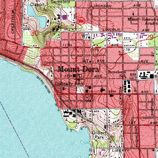 Topographic Map of Congregational Church, FL