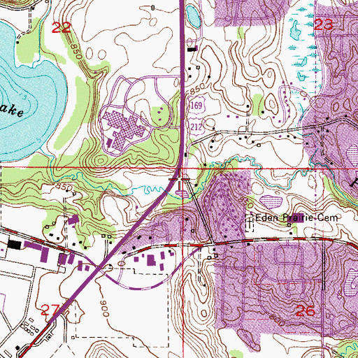 Topographic Map of Overlook Lake Park, MN
