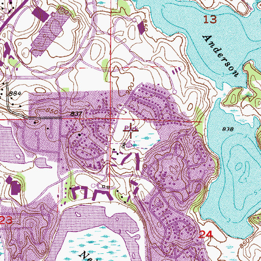 Topographic Map of Nesbitt Reserve Park, MN