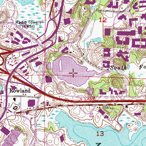 Topographic Map of Lake Smetana, MN