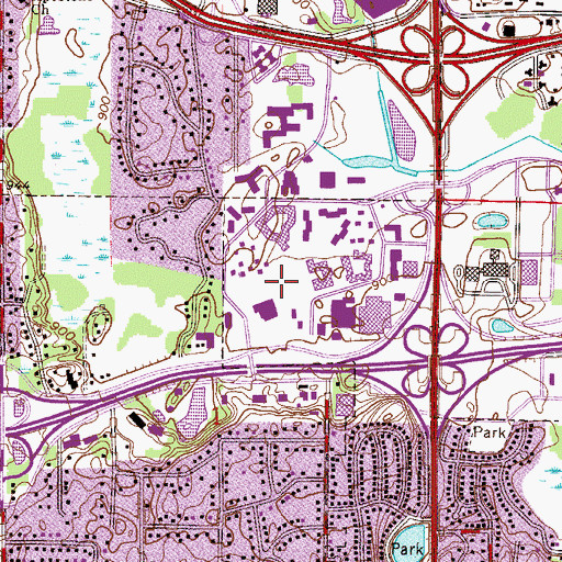 Topographic Map of Shelard Park, MN