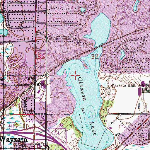 Topographic Map of Birchview Elementary Park, MN