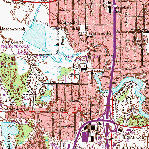 Topographic Map of T Lee Todd Park, MN